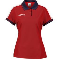 PRO CONTROL POLO W - BRIGHT RED/NAVY Standard Small1x1